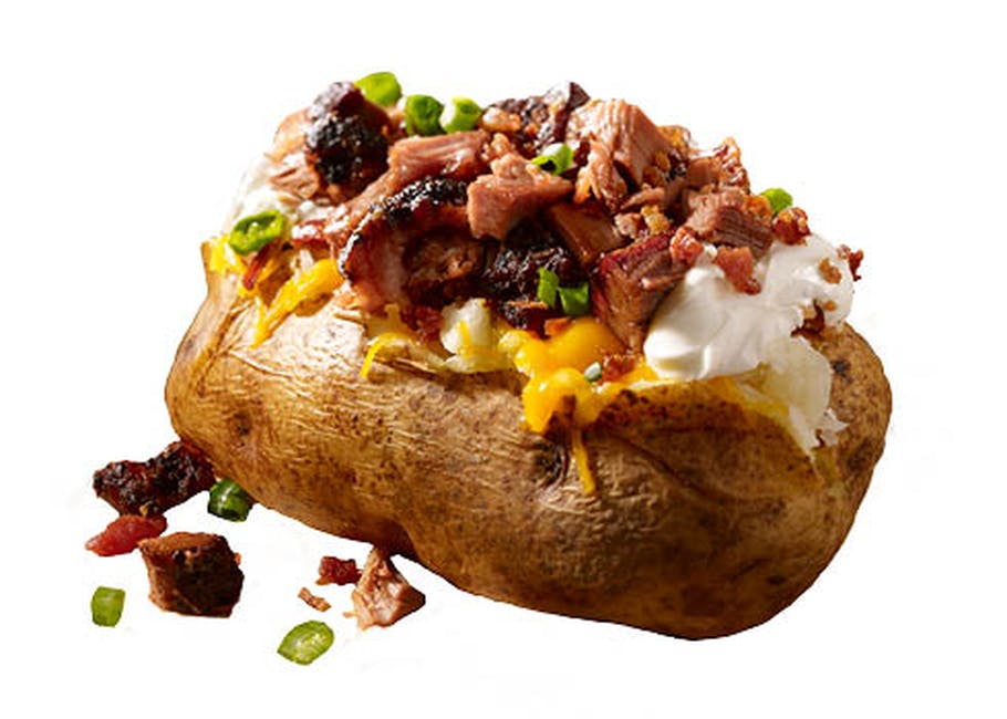 Giant Pit-Smoked Baker with Meat from Dickey's Barbecue Pit - US 287 in Haslet, TX