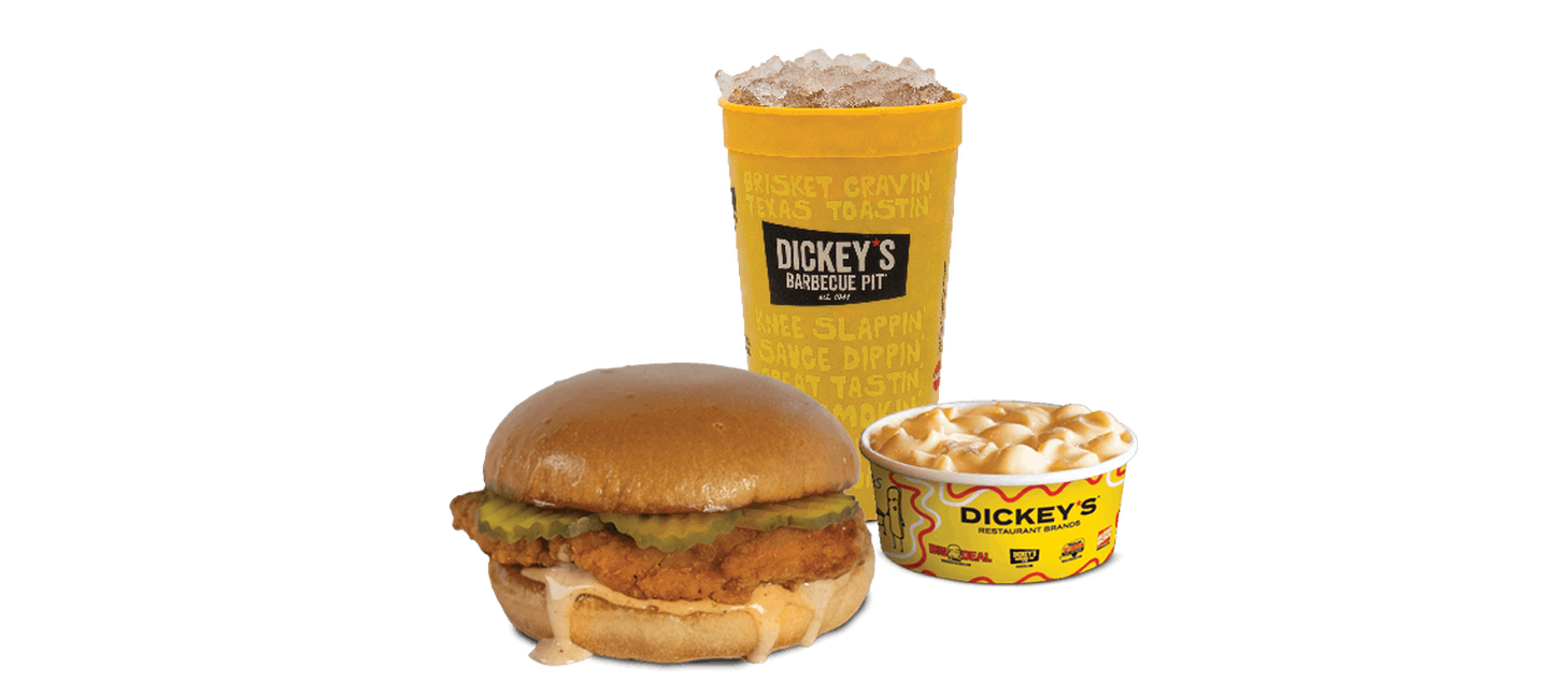 Original Crispy Chicken Sandwich Combo from Dickey's Barbecue Pit - US 287 in Haslet, TX